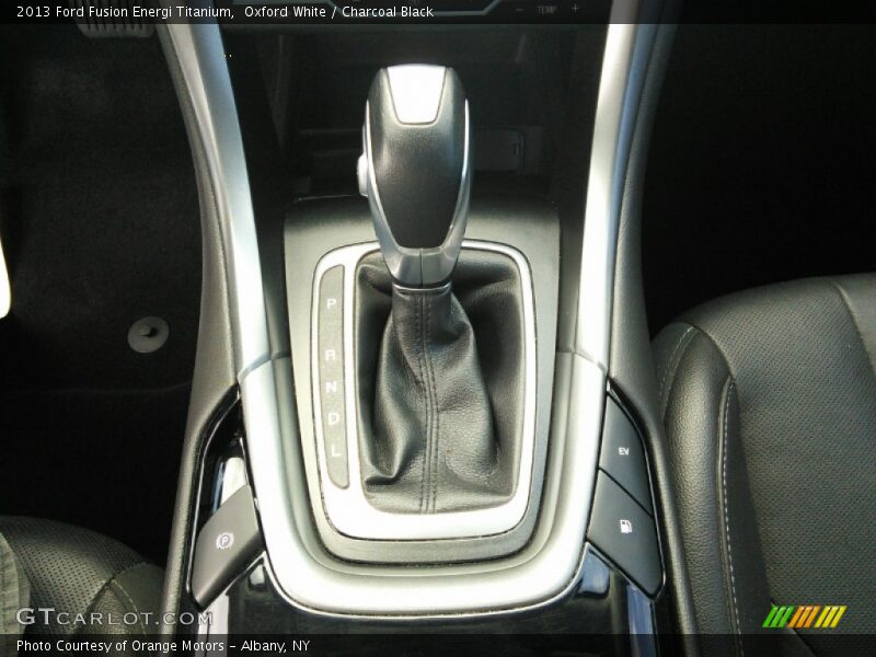 Oxford White / Charcoal Black 2013 Ford Fusion Energi Titanium