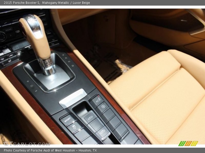 Mahogany Metallic / Luxor Beige 2015 Porsche Boxster S