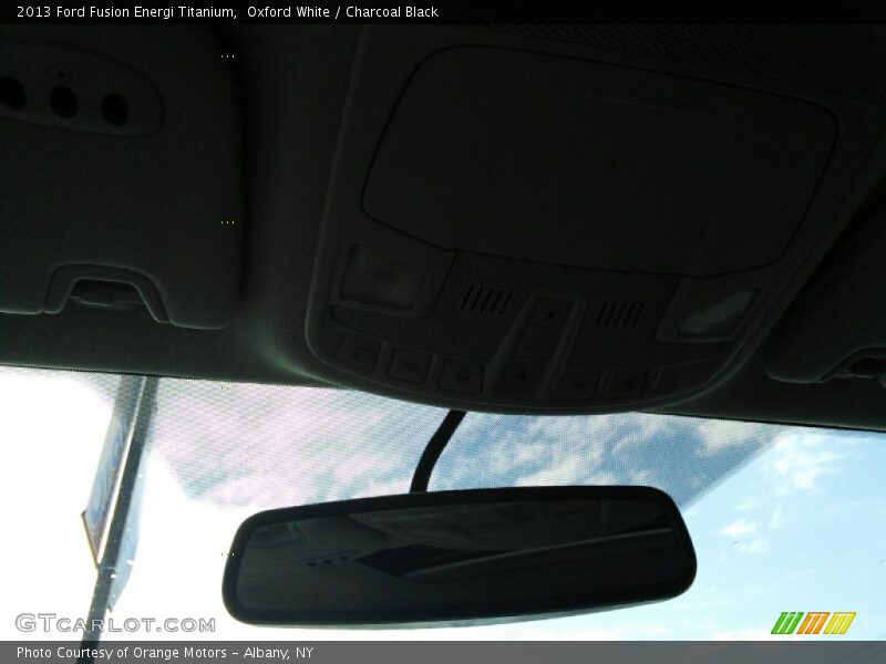 Oxford White / Charcoal Black 2013 Ford Fusion Energi Titanium