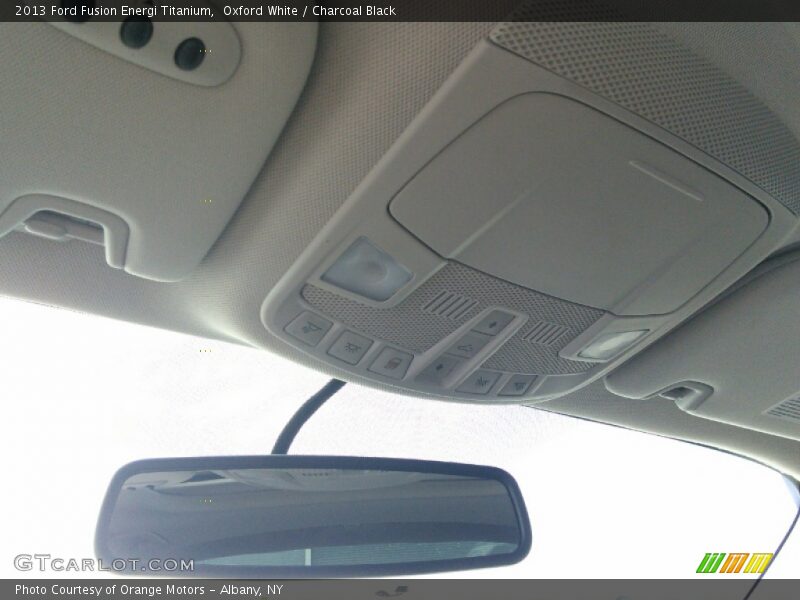 Oxford White / Charcoal Black 2013 Ford Fusion Energi Titanium