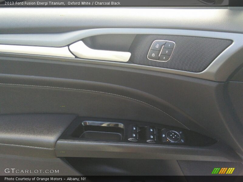 Oxford White / Charcoal Black 2013 Ford Fusion Energi Titanium