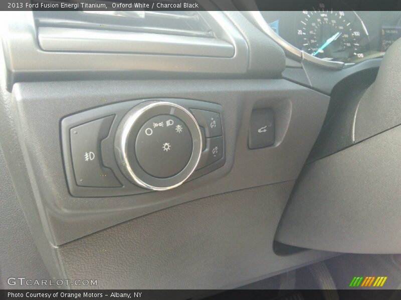 Oxford White / Charcoal Black 2013 Ford Fusion Energi Titanium