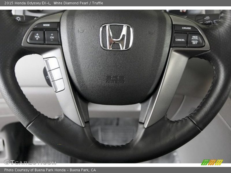 White Diamond Pearl / Truffle 2015 Honda Odyssey EX-L
