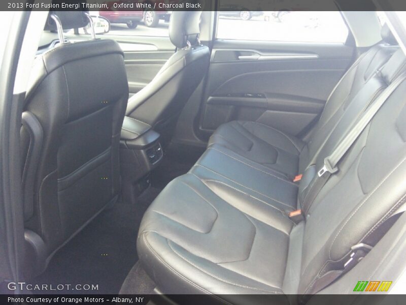 Oxford White / Charcoal Black 2013 Ford Fusion Energi Titanium