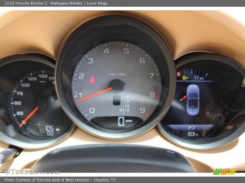 Mahogany Metallic / Luxor Beige 2015 Porsche Boxster S