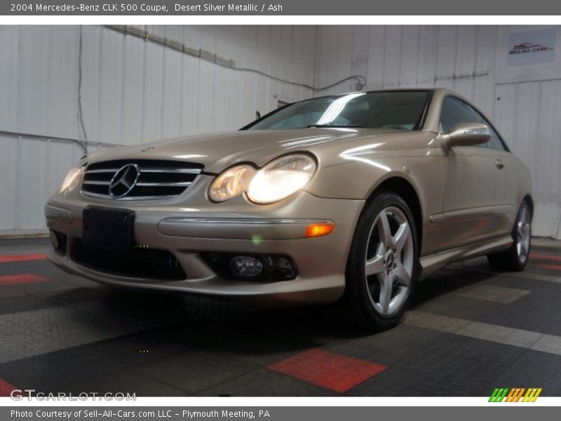 Desert Silver Metallic / Ash 2004 Mercedes-Benz CLK 500 Coupe