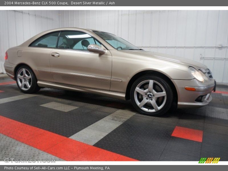 Desert Silver Metallic / Ash 2004 Mercedes-Benz CLK 500 Coupe