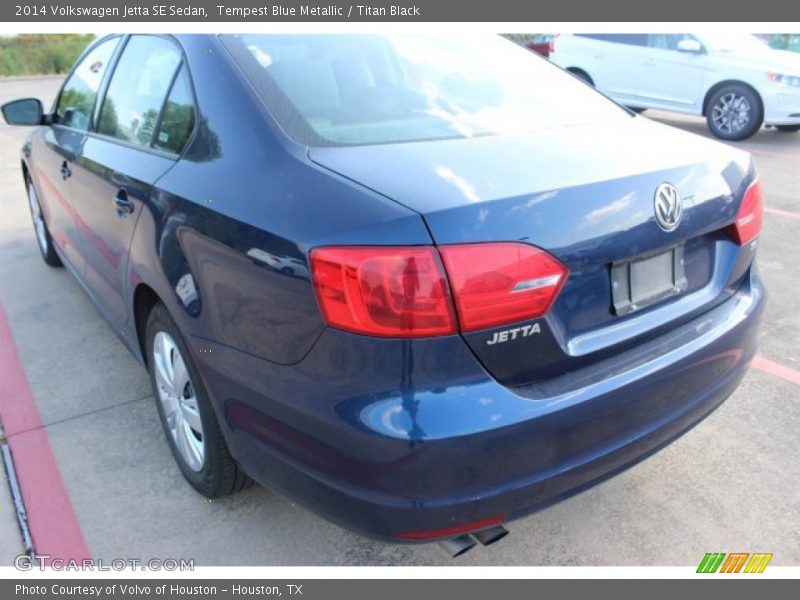 Tempest Blue Metallic / Titan Black 2014 Volkswagen Jetta SE Sedan