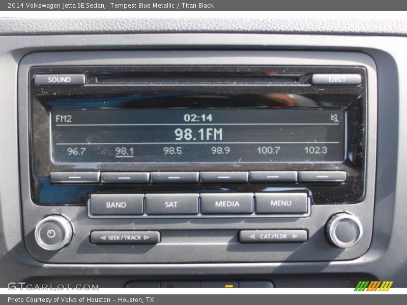 Tempest Blue Metallic / Titan Black 2014 Volkswagen Jetta SE Sedan