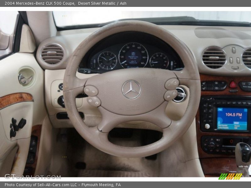 Desert Silver Metallic / Ash 2004 Mercedes-Benz CLK 500 Coupe