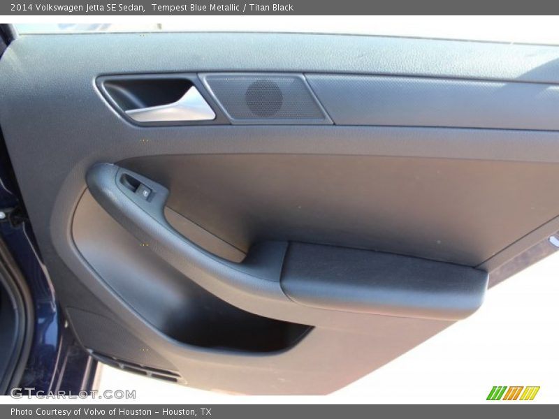Tempest Blue Metallic / Titan Black 2014 Volkswagen Jetta SE Sedan
