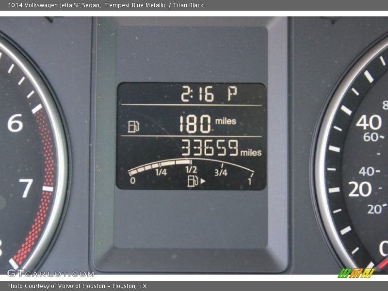 Tempest Blue Metallic / Titan Black 2014 Volkswagen Jetta SE Sedan