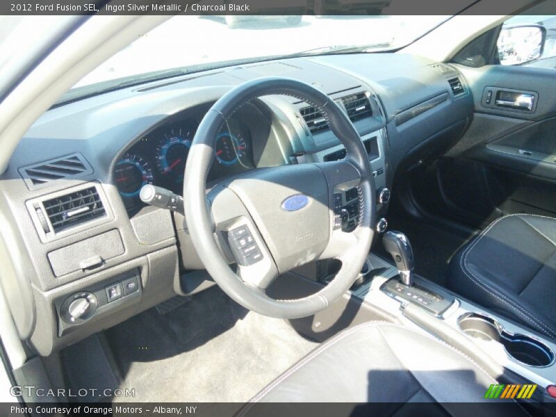 Ingot Silver Metallic / Charcoal Black 2012 Ford Fusion SEL
