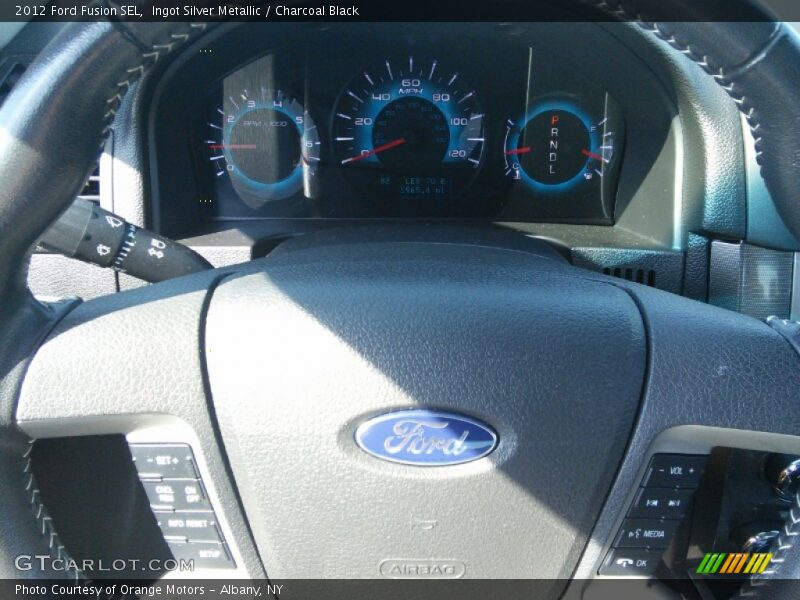 Ingot Silver Metallic / Charcoal Black 2012 Ford Fusion SEL