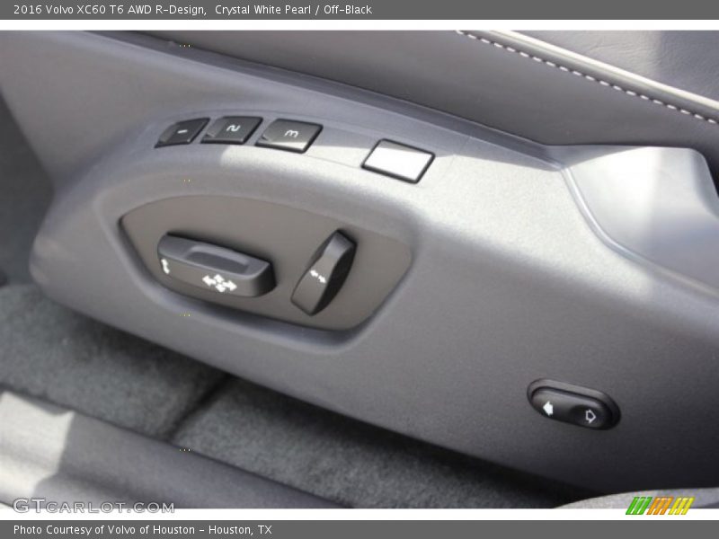 Crystal White Pearl / Off-Black 2016 Volvo XC60 T6 AWD R-Design