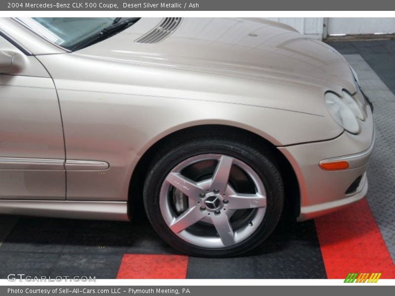 Desert Silver Metallic / Ash 2004 Mercedes-Benz CLK 500 Coupe