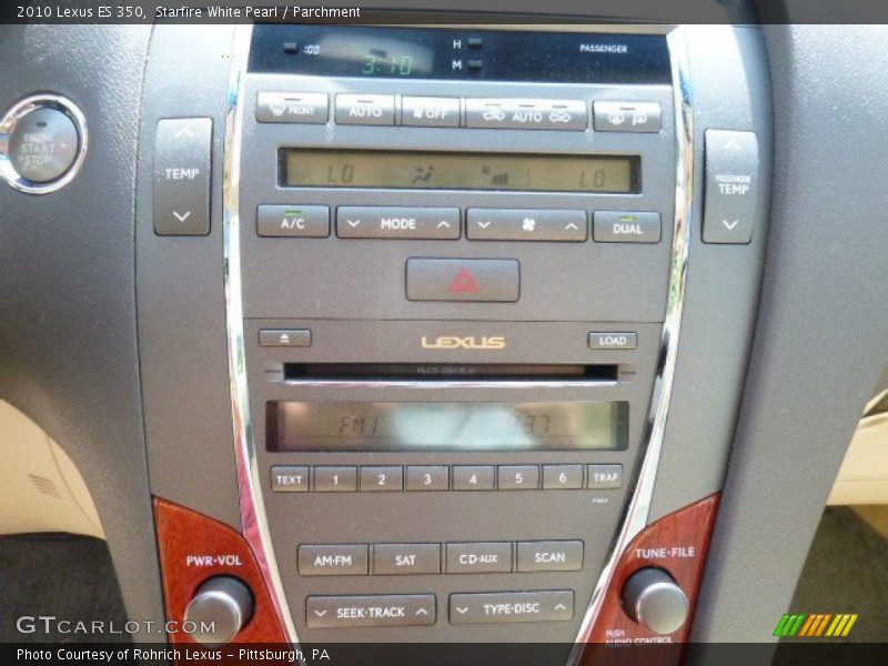 Starfire White Pearl / Parchment 2010 Lexus ES 350