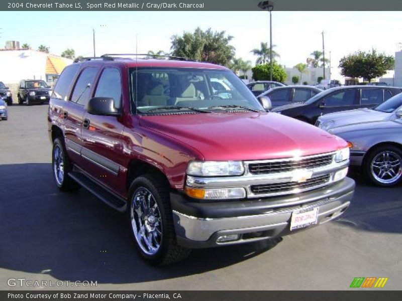 Sport Red Metallic / Gray/Dark Charcoal 2004 Chevrolet Tahoe LS