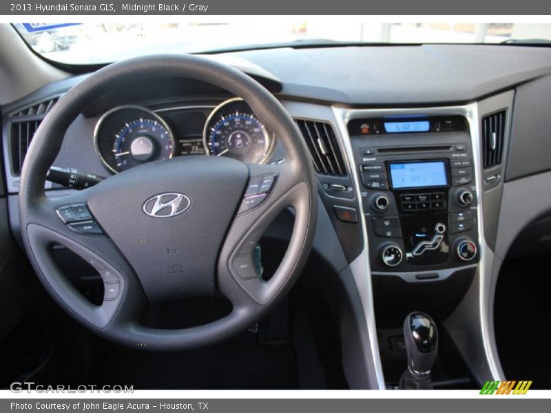 Midnight Black / Gray 2013 Hyundai Sonata GLS