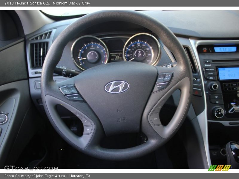 Midnight Black / Gray 2013 Hyundai Sonata GLS