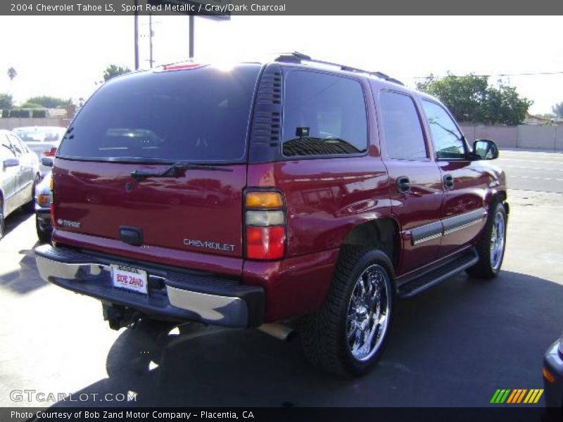 Sport Red Metallic / Gray/Dark Charcoal 2004 Chevrolet Tahoe LS