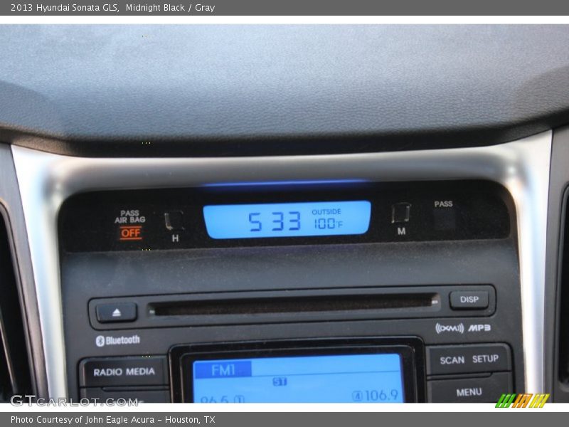 Midnight Black / Gray 2013 Hyundai Sonata GLS