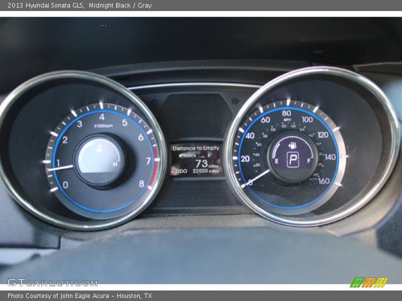 Midnight Black / Gray 2013 Hyundai Sonata GLS