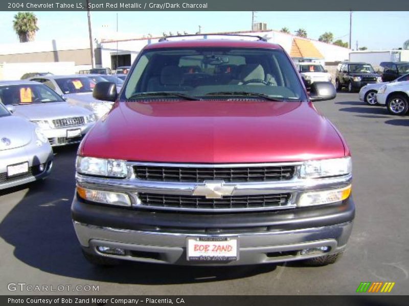 Sport Red Metallic / Gray/Dark Charcoal 2004 Chevrolet Tahoe LS