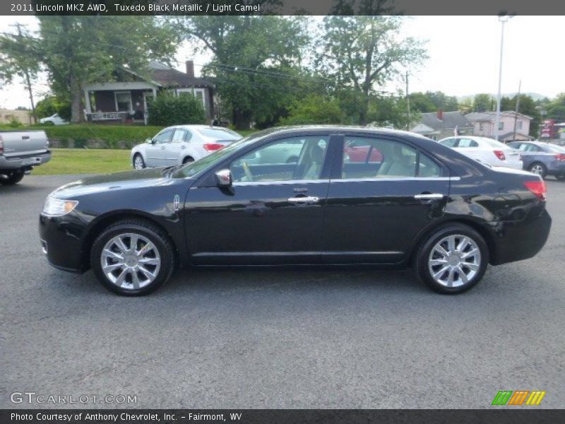 Tuxedo Black Metallic / Light Camel 2011 Lincoln MKZ AWD
