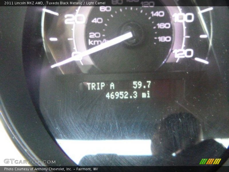 Tuxedo Black Metallic / Light Camel 2011 Lincoln MKZ AWD