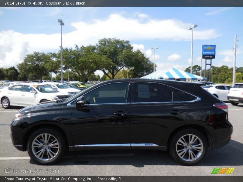 Obsidian Black / Black 2014 Lexus RX 450h