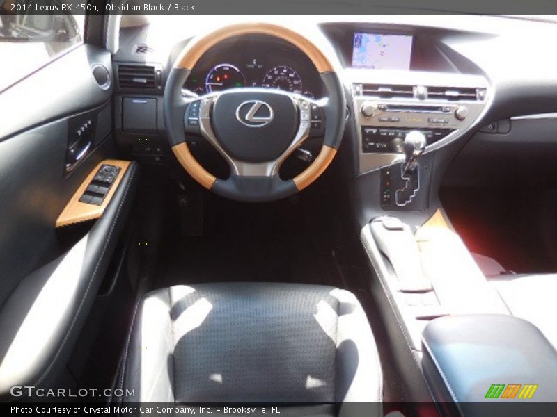 Obsidian Black / Black 2014 Lexus RX 450h