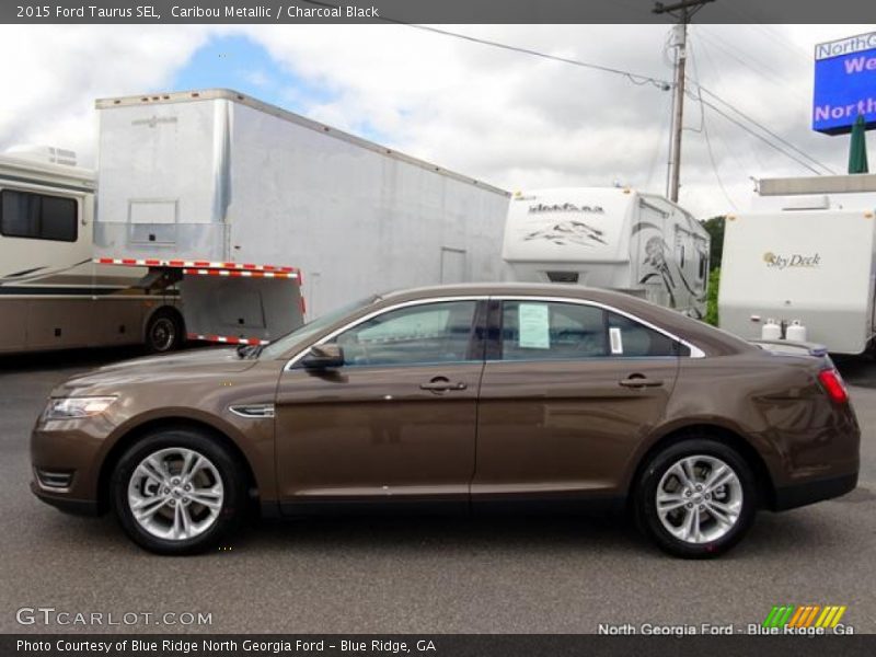 Caribou Metallic / Charcoal Black 2015 Ford Taurus SEL