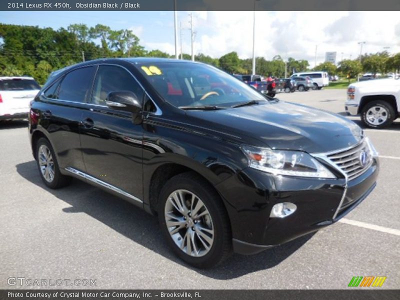 Obsidian Black / Black 2014 Lexus RX 450h