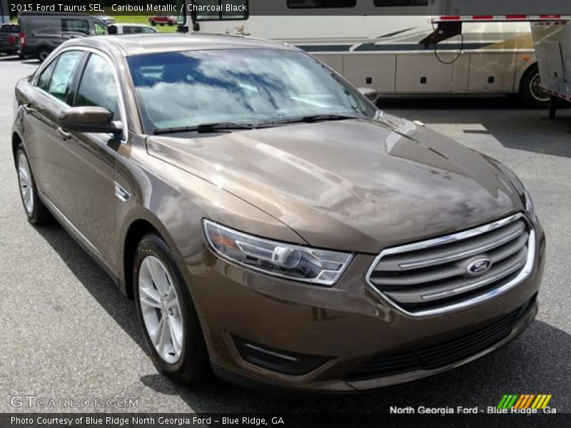 Caribou Metallic / Charcoal Black 2015 Ford Taurus SEL
