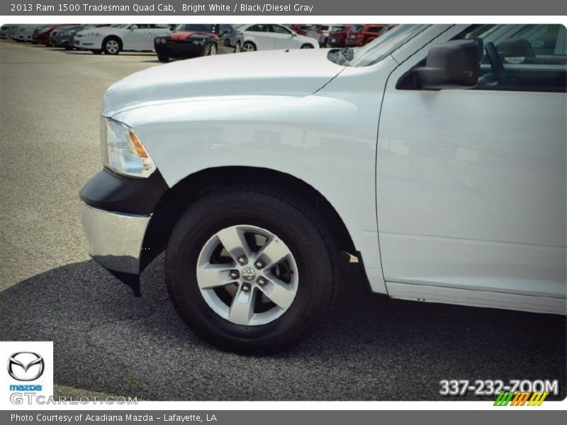 Bright White / Black/Diesel Gray 2013 Ram 1500 Tradesman Quad Cab