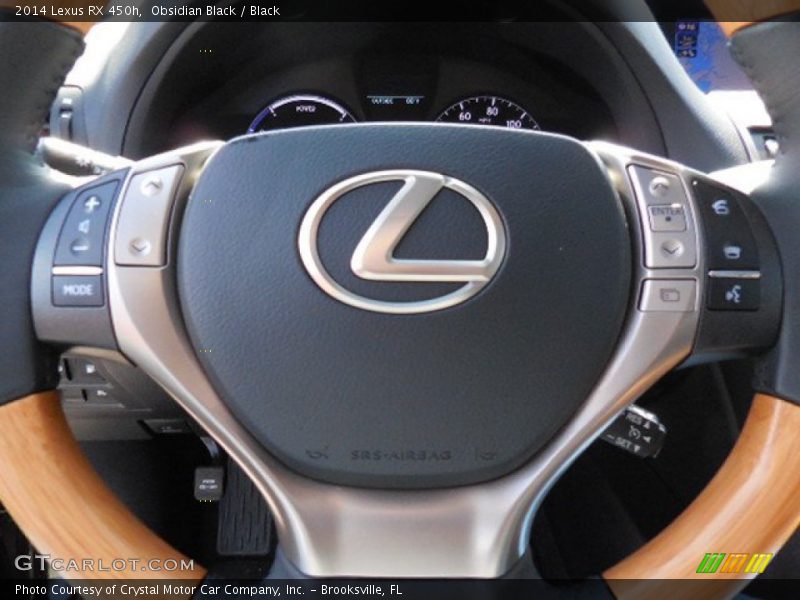 Obsidian Black / Black 2014 Lexus RX 450h