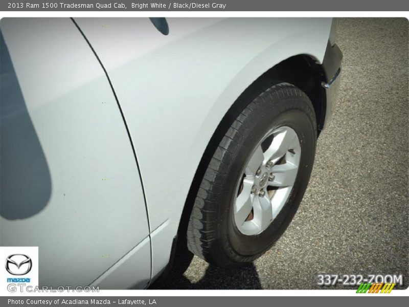 Bright White / Black/Diesel Gray 2013 Ram 1500 Tradesman Quad Cab