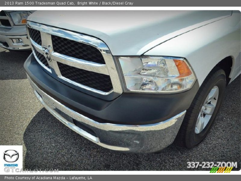 Bright White / Black/Diesel Gray 2013 Ram 1500 Tradesman Quad Cab