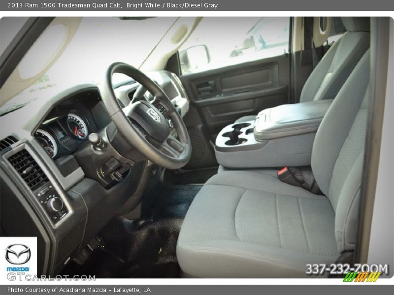 Bright White / Black/Diesel Gray 2013 Ram 1500 Tradesman Quad Cab