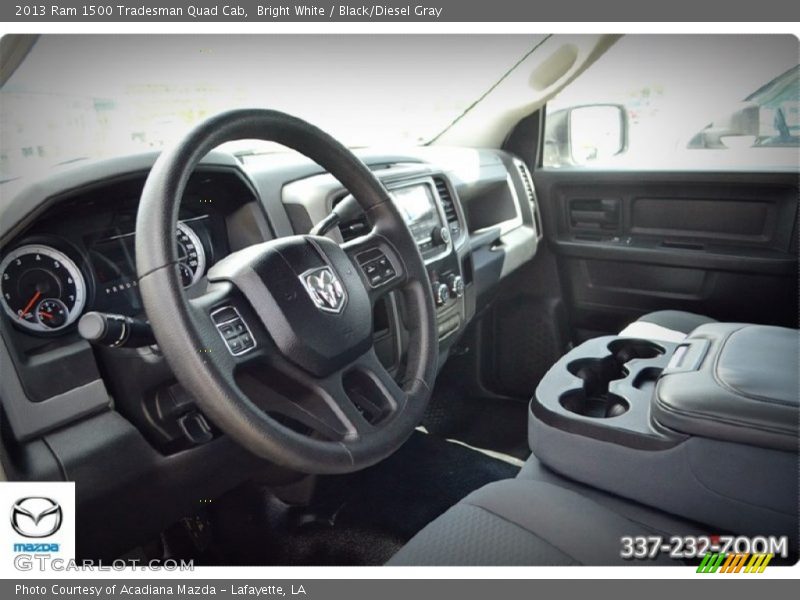 Bright White / Black/Diesel Gray 2013 Ram 1500 Tradesman Quad Cab