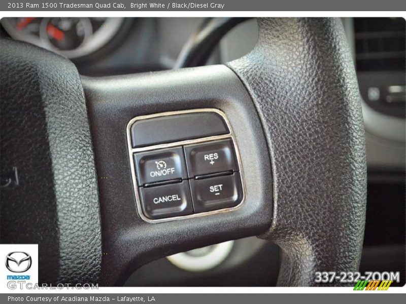 Bright White / Black/Diesel Gray 2013 Ram 1500 Tradesman Quad Cab