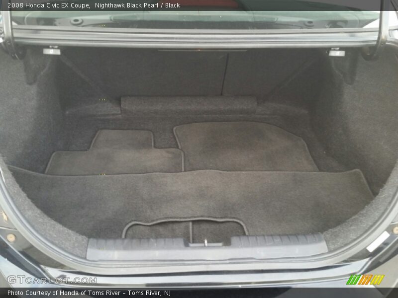 Nighthawk Black Pearl / Black 2008 Honda Civic EX Coupe