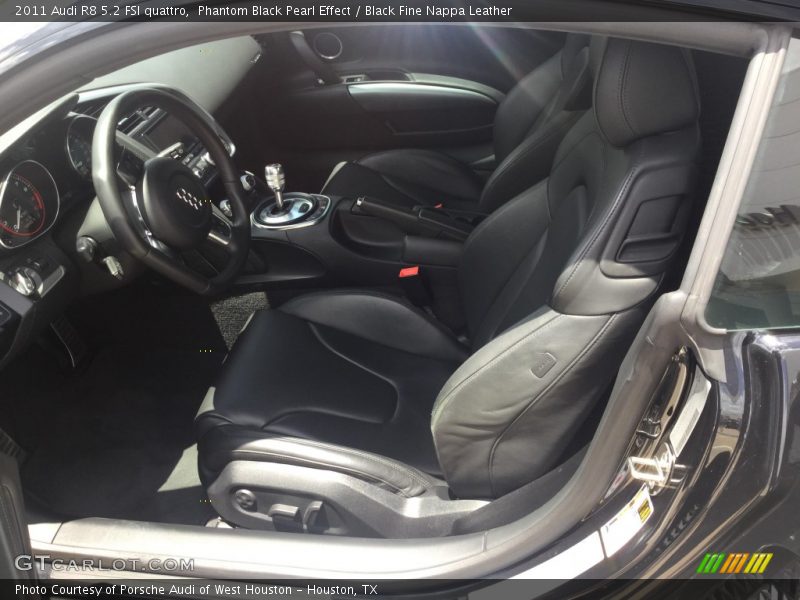 Phantom Black Pearl Effect / Black Fine Nappa Leather 2011 Audi R8 5.2 FSI quattro