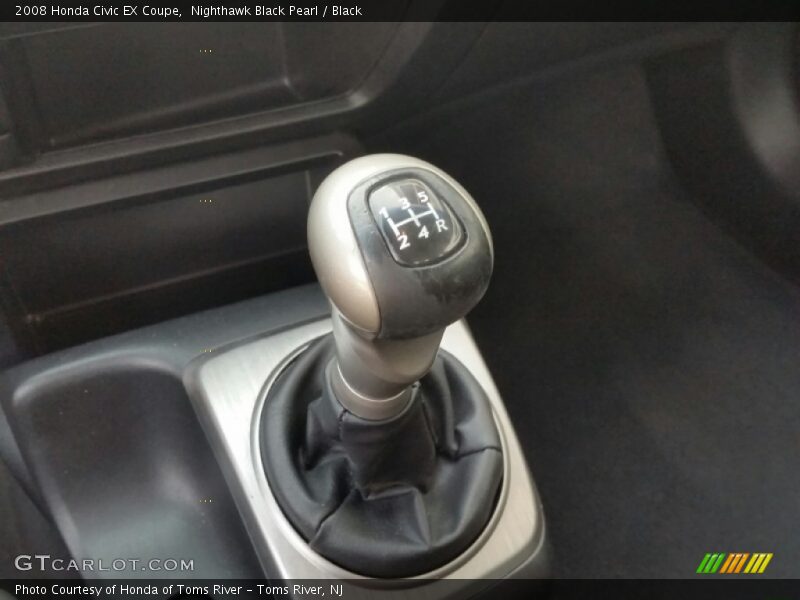 Nighthawk Black Pearl / Black 2008 Honda Civic EX Coupe
