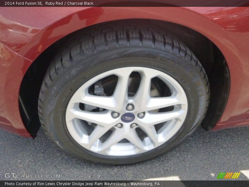 Ruby Red / Charcoal Black 2014 Ford Fusion SE