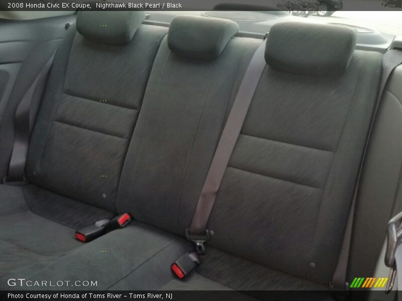 Nighthawk Black Pearl / Black 2008 Honda Civic EX Coupe