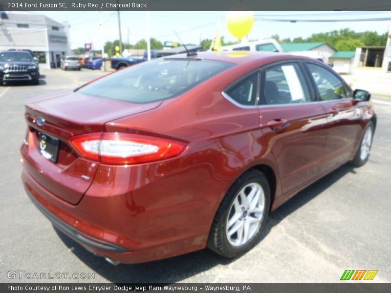 Ruby Red / Charcoal Black 2014 Ford Fusion SE