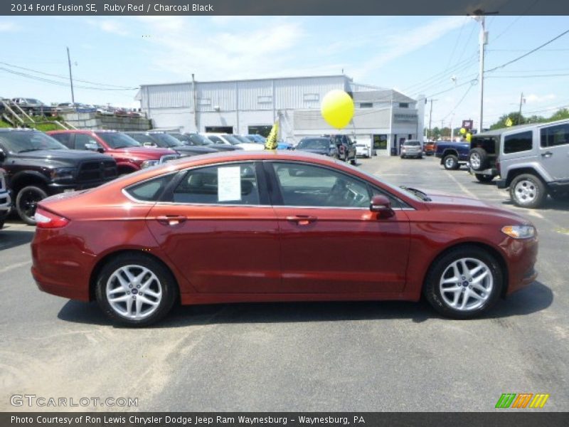 Ruby Red / Charcoal Black 2014 Ford Fusion SE