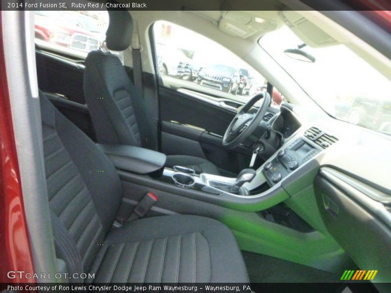Ruby Red / Charcoal Black 2014 Ford Fusion SE